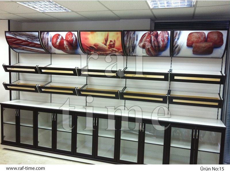 Wooden Market Shelves